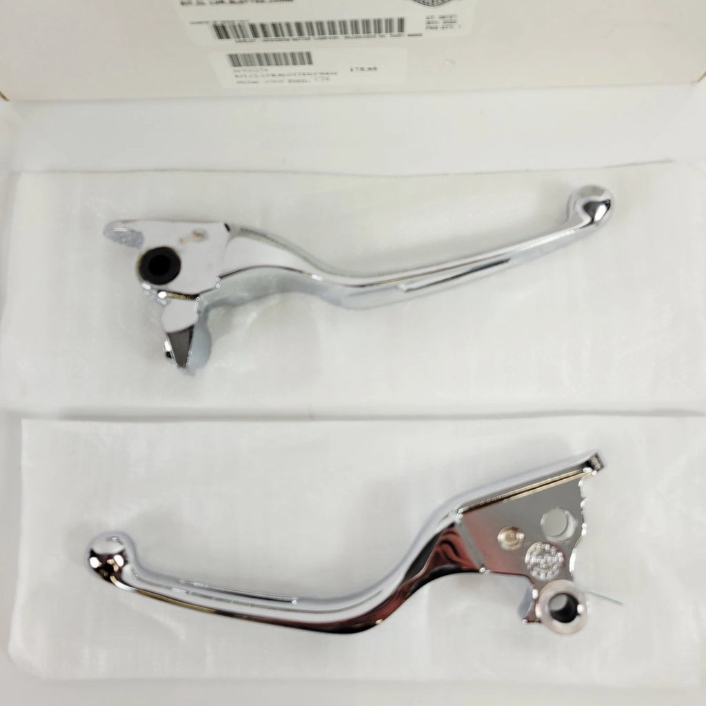 Chrome Slotted Hand Control Lever Kit for Harley Davidson Touring (2021–2025) 36700274
