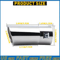 Rear Exhaust Tail Muffler Tip for - Round Silver Stainless Steel