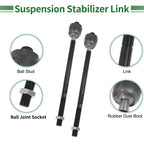 6X Front Suspension Kit Tie Rod End Sway Bar Link for Cadillac Escalade (2015–2019)