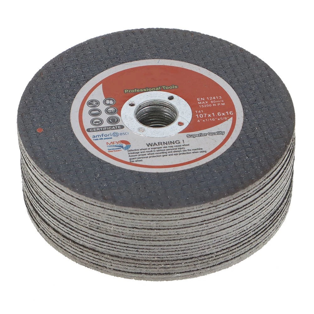 25-Pack Cut-Off Wheels for Die Grinder (4" X 1/16" X 5/8")