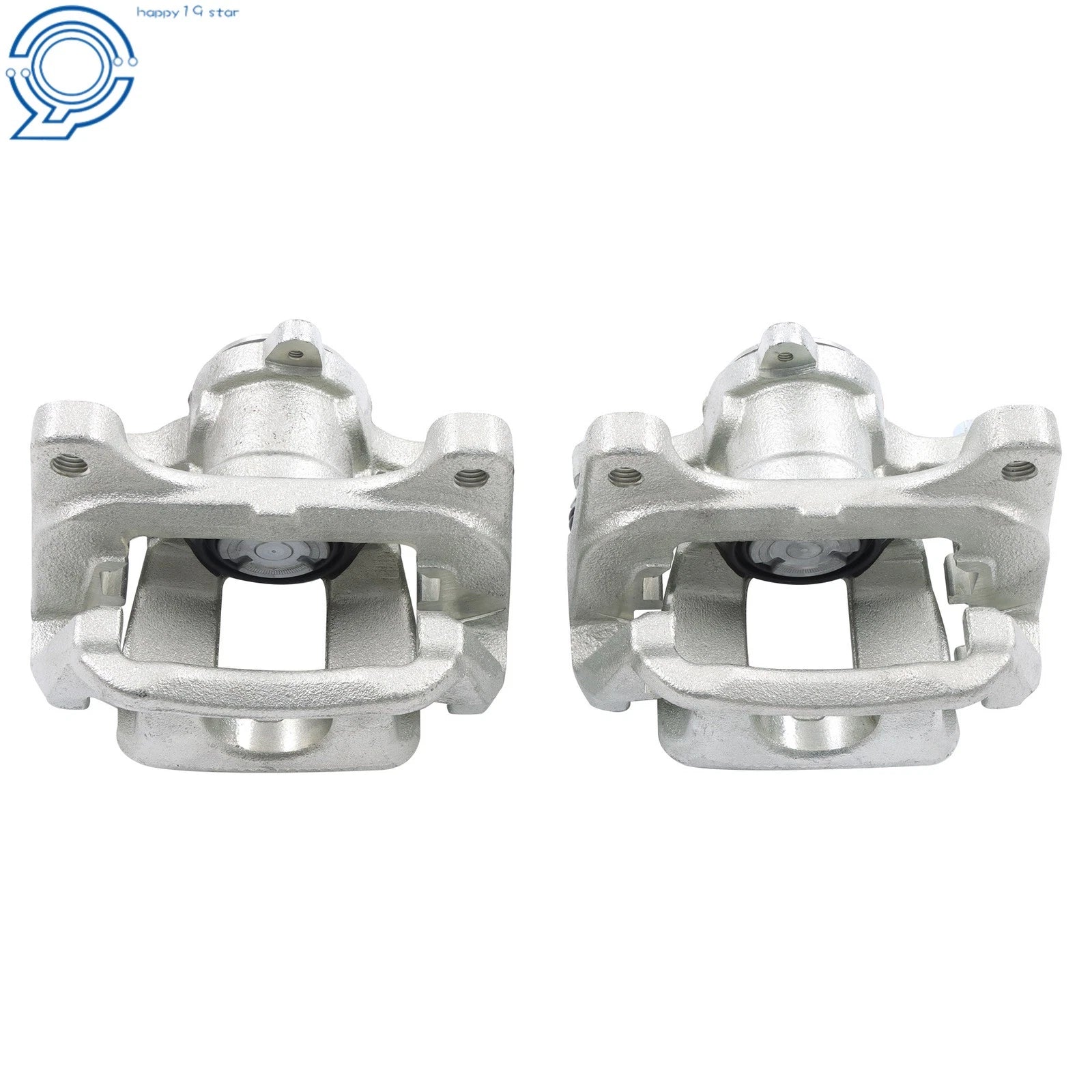 Pair Rear Brake Calipers w/ Bracket for Chevy Equinox Malibu GMC Terrain (2005–2023)