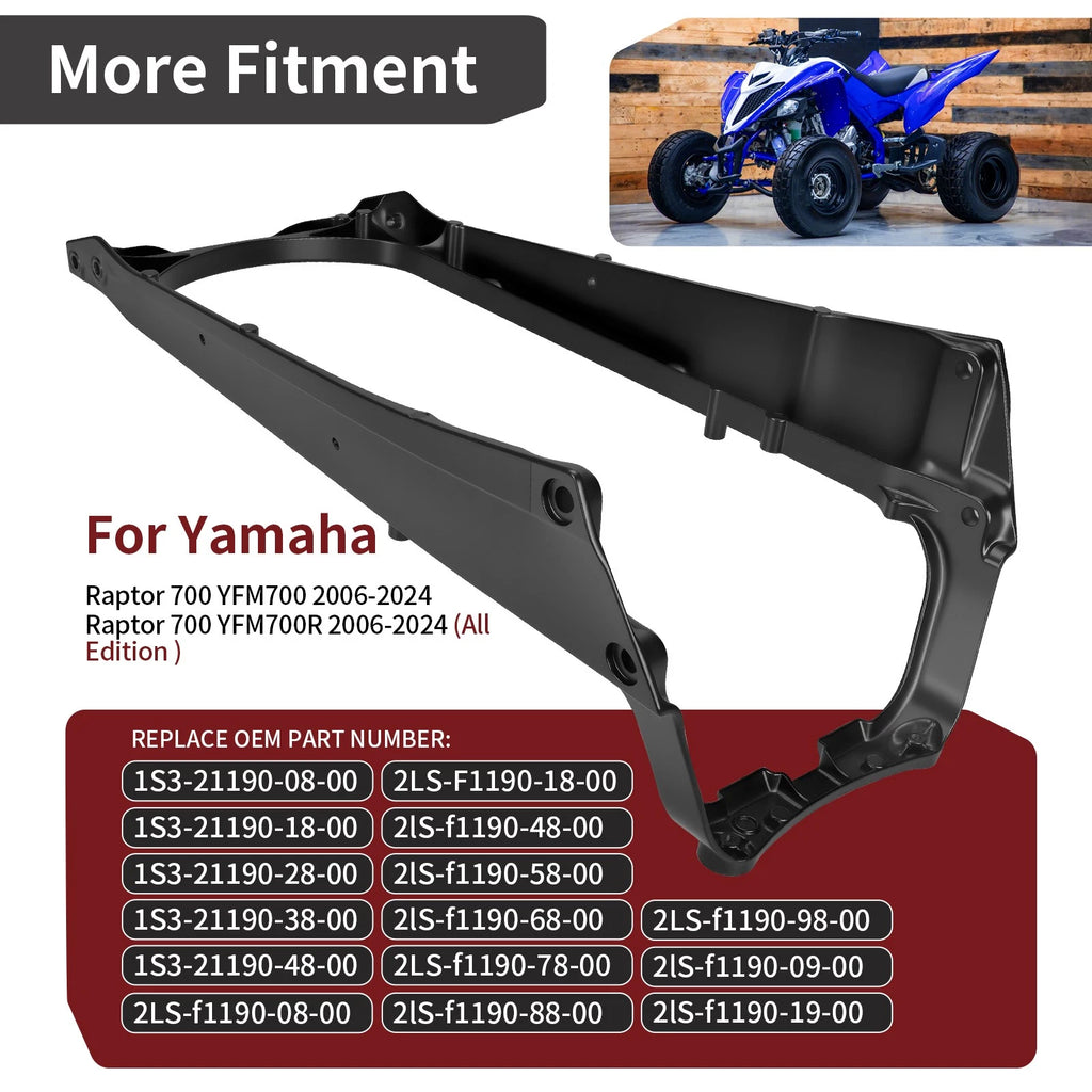 Heavy Duty Aluminum Sub Frame & Bolts for Yamaha Raptor 700 700R (2006–2024)