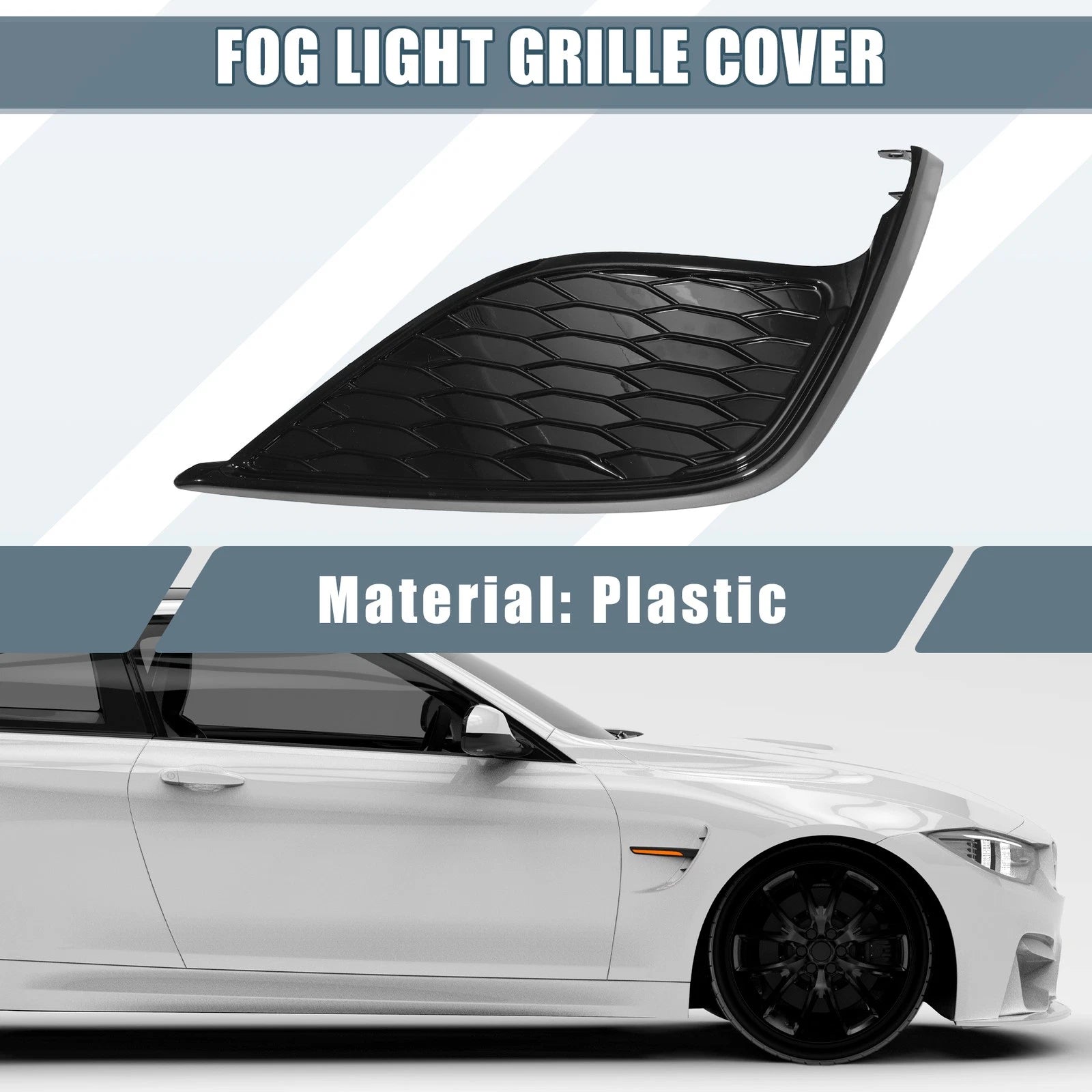 Fog Light Grille Cover Trim for Toyota Camry SE XSE (2018–2023) Black