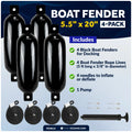 Boat Fenders for Inflatable Boats (5.5x20 Inch)