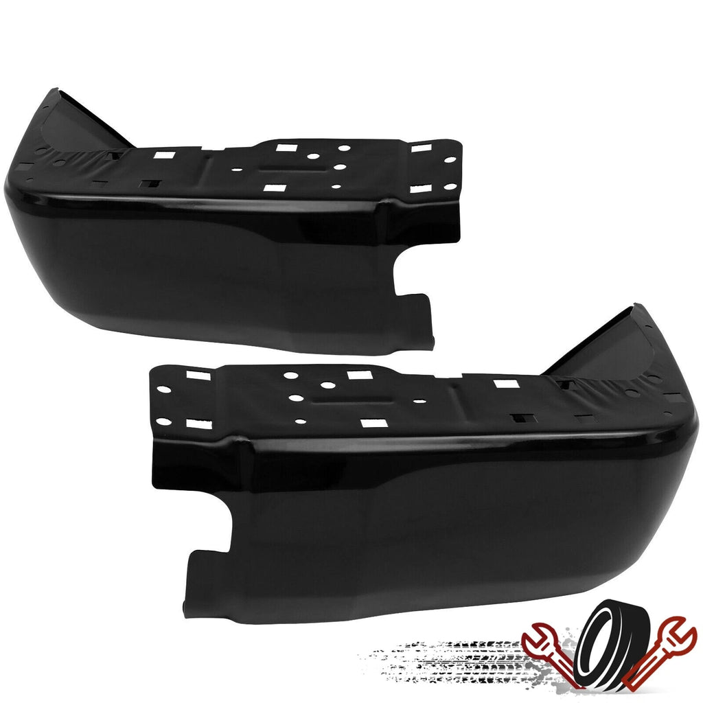 Steel Rear Bumper End Caps for Toyota Tundra (2014–2021) Black