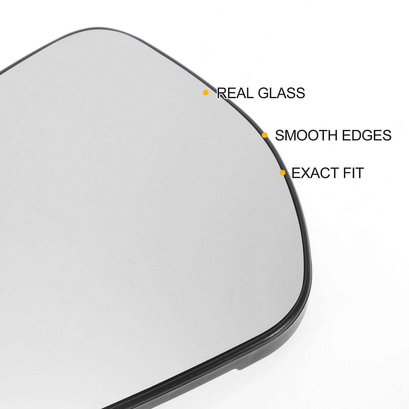 Left Side Heated Convex Mirror Glass for Ford Fiesta (2017–2023)