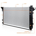 Aluminum OE Replacement Radiator for Dodge Ram/Ramcharger V8 (1994–2002) DPI-2291