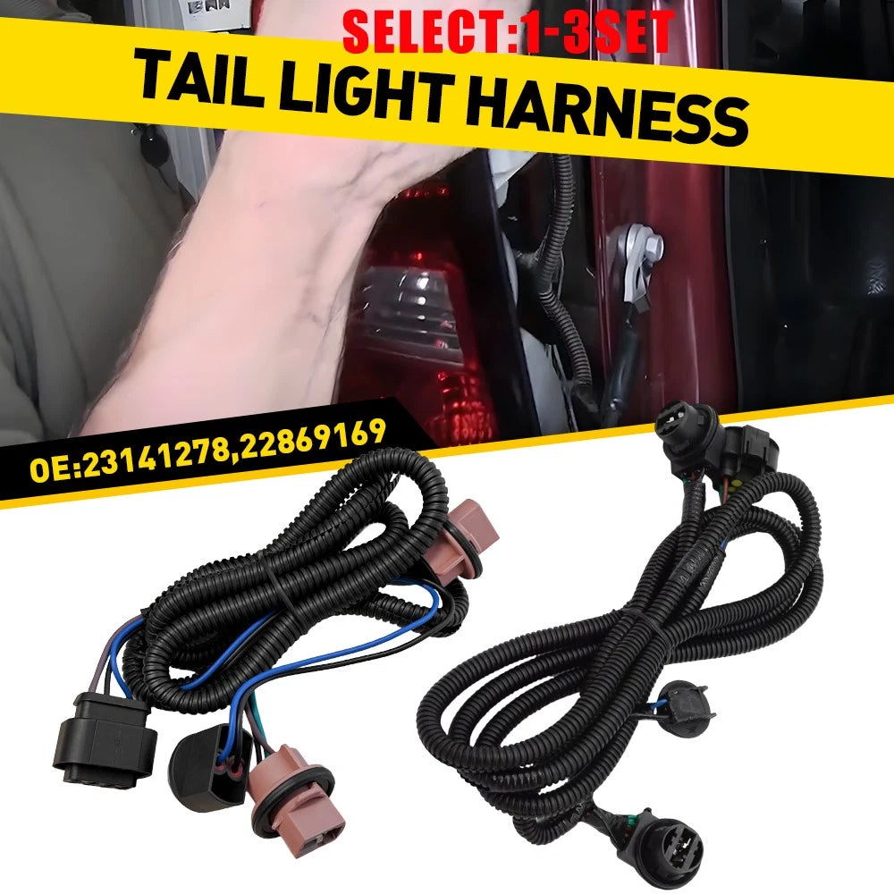 Tail Lamp Wiring Harness for Chevy Silverado 1500 2500 HD 3500 (2007–2019)