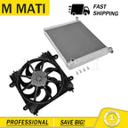 Fan Assembly & Aluminum Radiator for Polaris Ranger Crew 570 900 1000 (2015–2023)