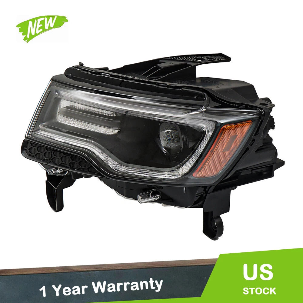 Left Side Headlamp for Jeep Grand Cherokee (2016) Clear