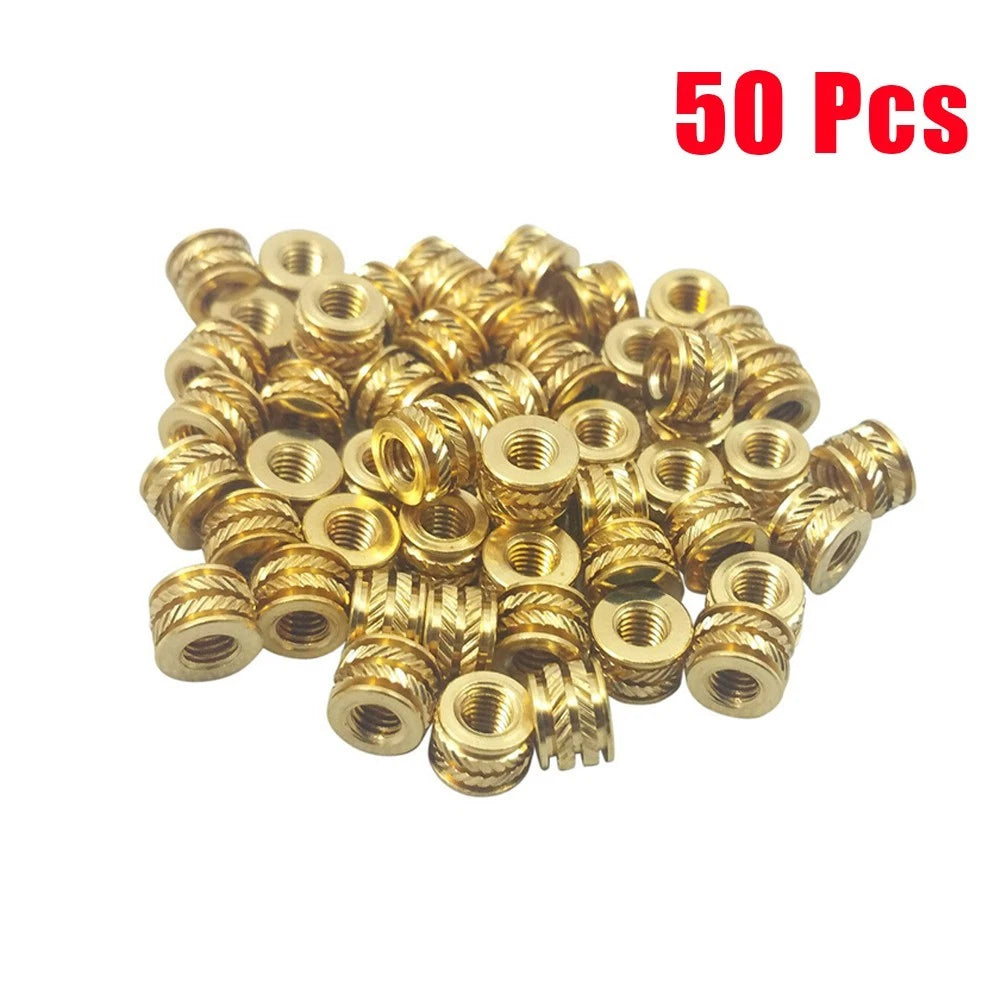 Set of 4 Brass Threaded Screw Inserts M3-0.5 for Automotive Applications