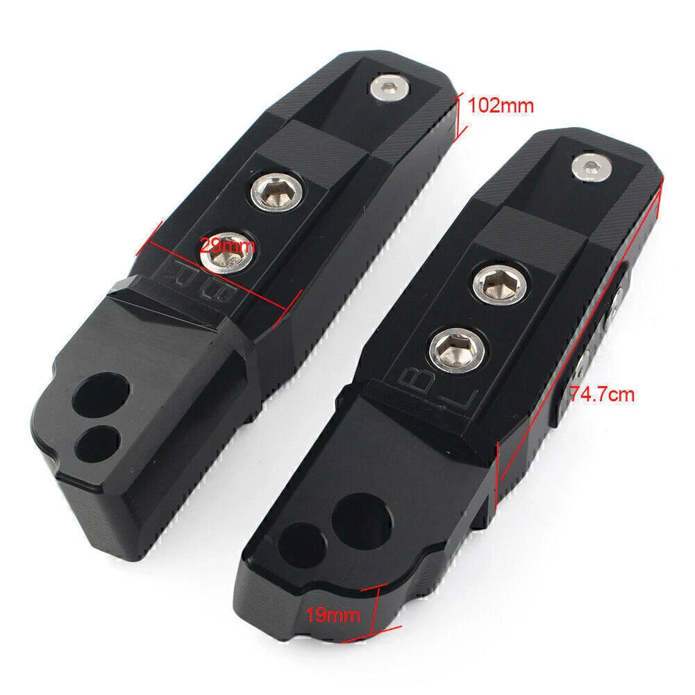 CNC Aluminum Rear Passenger Footrests Pegs for BMW S1000RR (2009-2023)