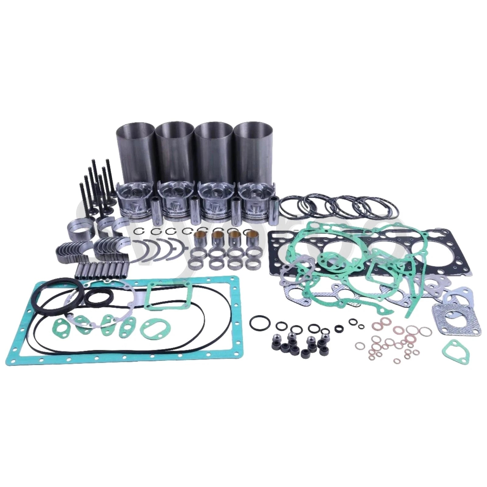 Engine Overhaul Rebuild Kit for Kubota V1505E V1505T (4-Cycle Diesel)