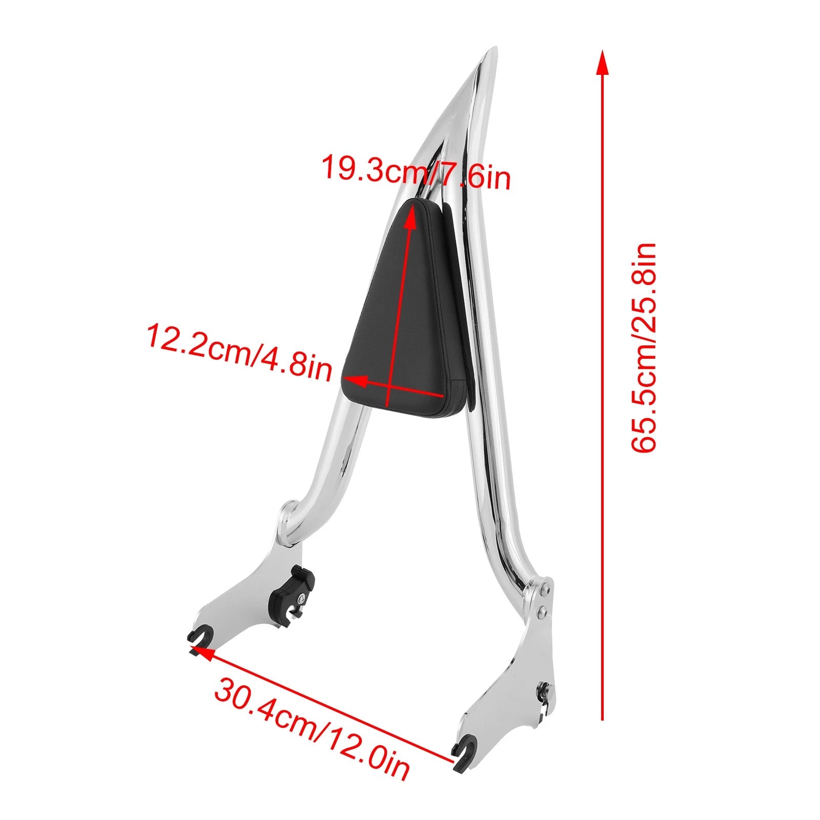 Passenger Sissy Bar Backrest for Road King Street Glide Road Glide (1997–2008)