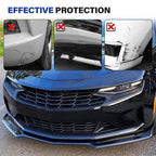 Front Bumper Lip Kit & Side Skirt for Camaro SS (2016–2024) Carbon Fiber