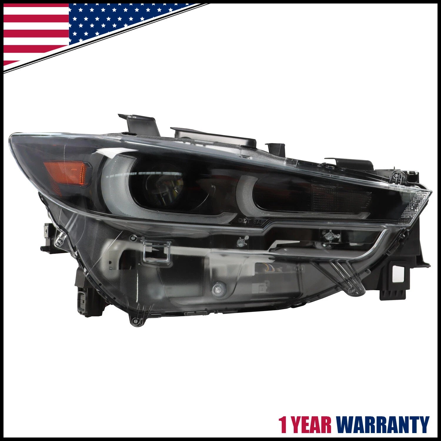 LED Headlight for Mazda CX-5 (2022–2024) Right Passenger w/ DRL AFS