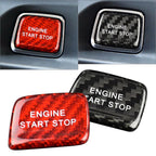 Carbon Fiber Engine Start Stop Button Sticker Cover for Chevrolet Camaro (2010–2023)