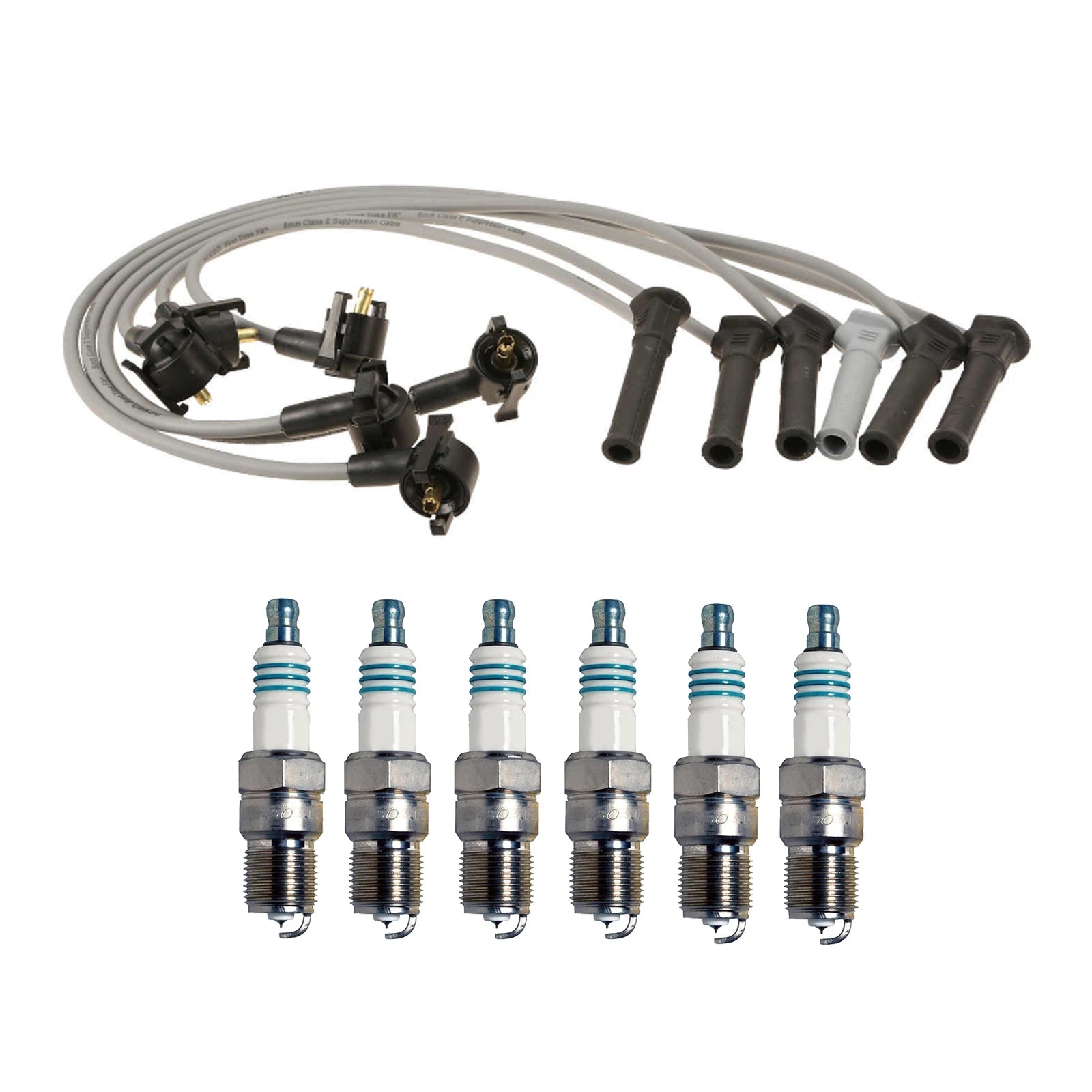 Denso Wire Set & 6 Iridium Power Spark Plugs for Ford Mazda 4.0 V6