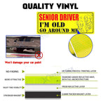Magnetic Elderly Driver Door Bumper Warning Sign for Car (2010-2025)