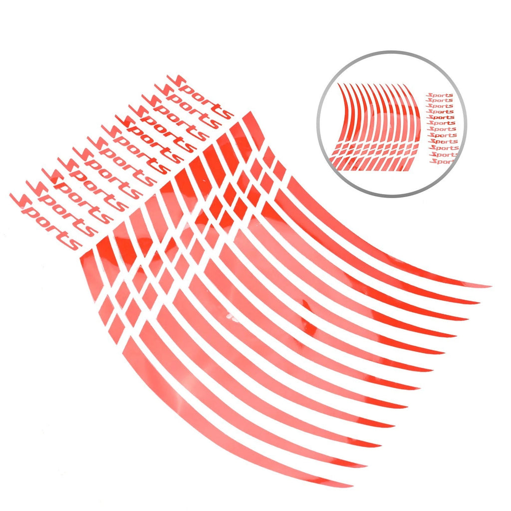 Wheel Rim Stripe Tape Sticker for Motorcycles and Bicycles (18-21 Inch)