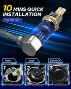 D3S 6500K HID Xenon Headlight Bulbs for Make Model (YYYY–YYYY)