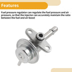 Fuel Pressure Regulator for Nissan Sentra (1991–1994) No. 22670-38U00 Metal 20-70 Psi