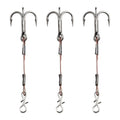 Pike Lure Tool Treble Hooks Set of 4 Stainless Steel