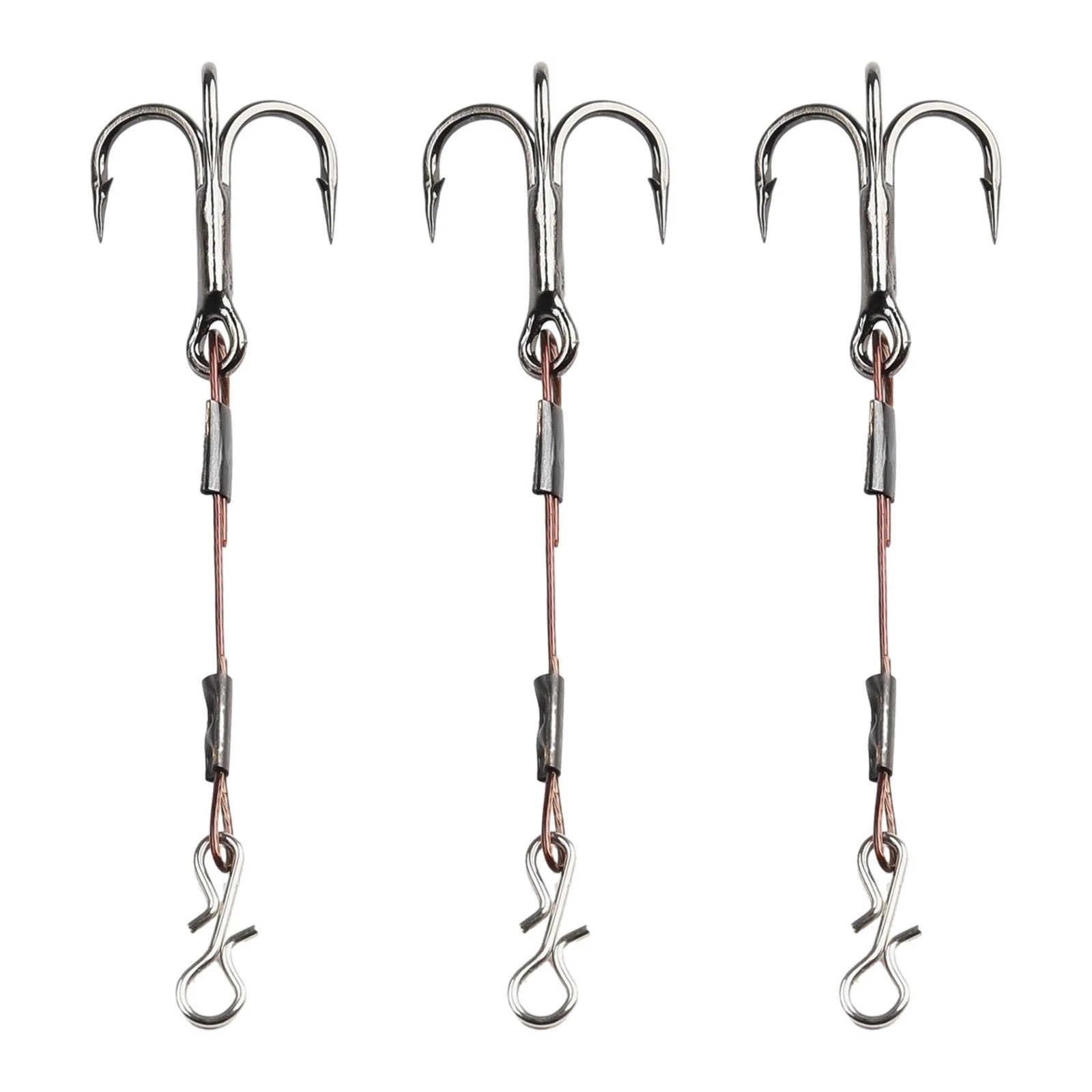Pike Lure Tool Treble Hooks Set of 4 Stainless Steel