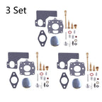 Set of 3 Carburetor Rebuild Parts for B&S 394989 243431 243432 243434 243436