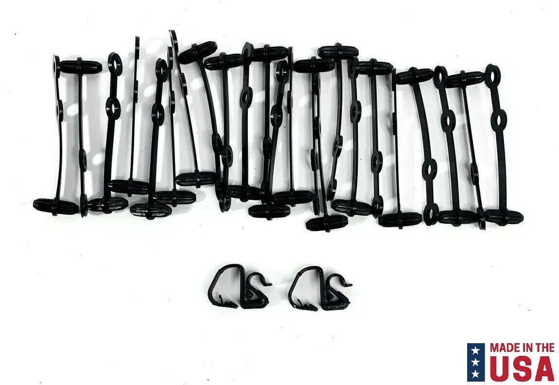 Engine Compartment Wire Loom and Hose Clip Kit for 1965–1966 Ford Mustang