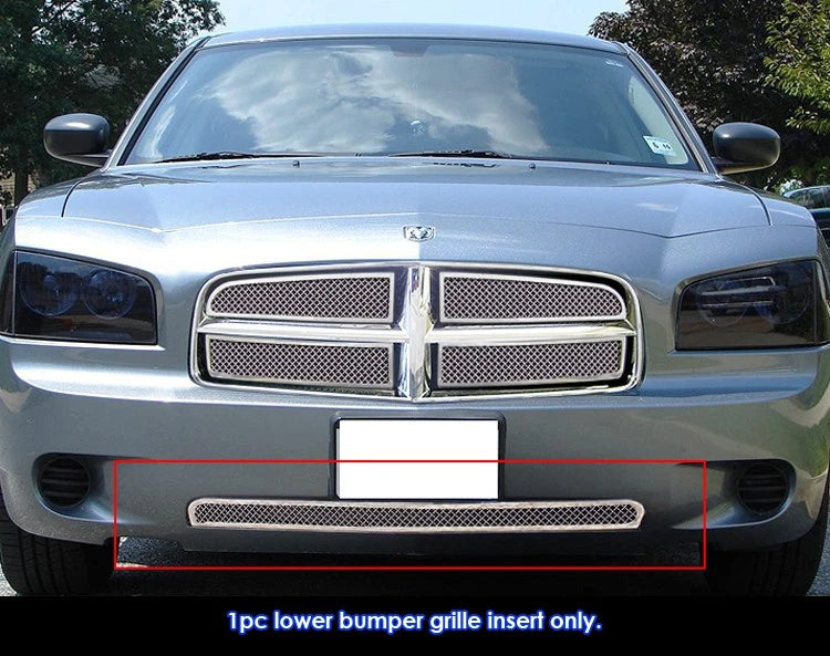 Stainless Steel Chrome Mesh Grille Insert for Dodge Charger (2005-2010)