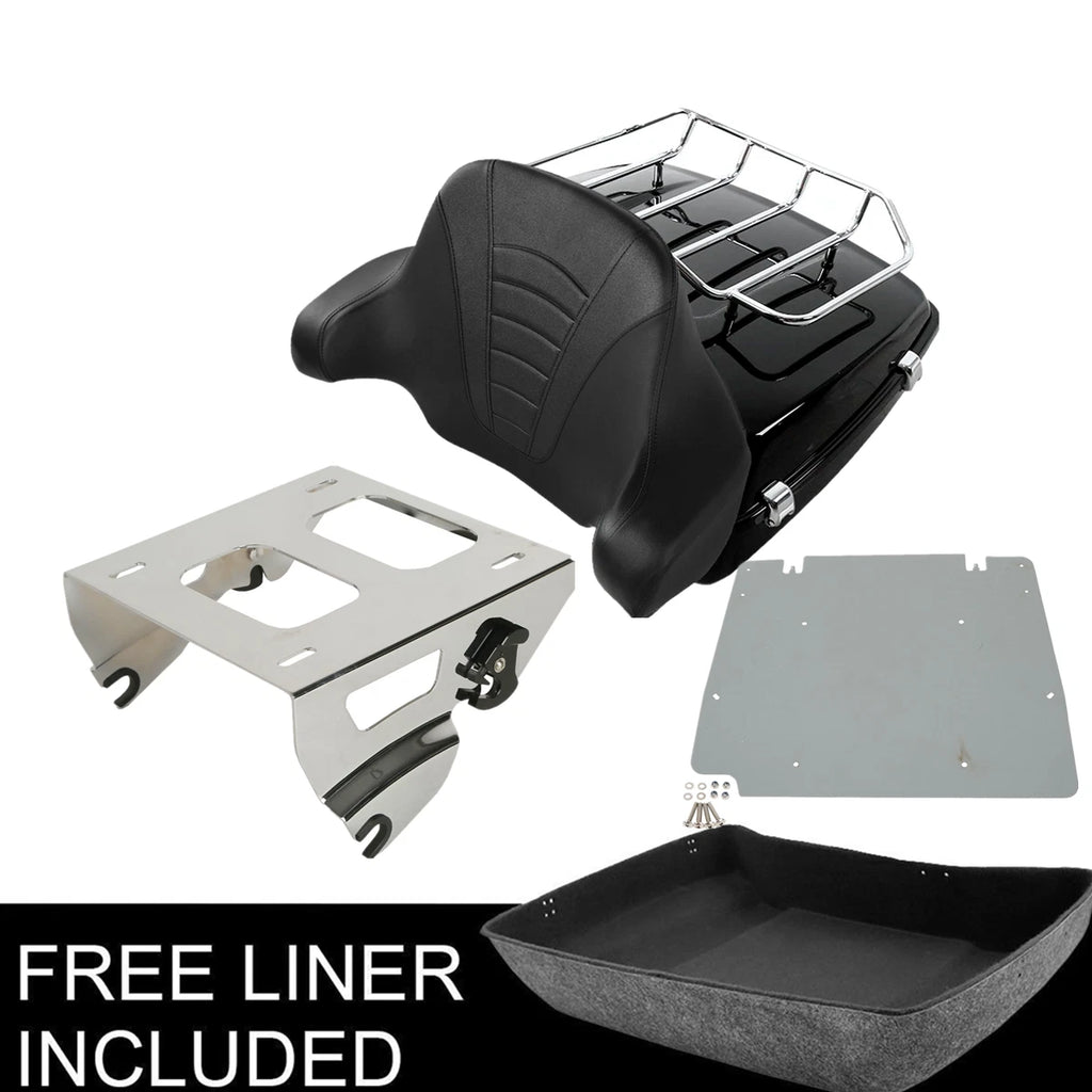 Chopped Trunk Solo Rack Base Plate for Harley Touring Glide (2014–Present)