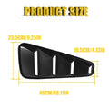2X Window Louvers Scoop Cover Vent for Ford Mustang Coupe (2015–2023)