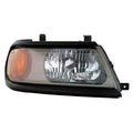 Replacement Passenger Side Head Light Assembly w/Flat Black Bezel