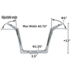 Chrome 12" Rise Ape Handlebar for Harley Road Glide FLTRXS FLTRU FLTRX (2015–2021)