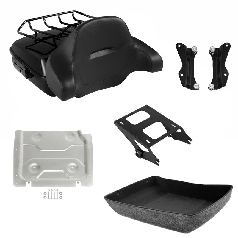 Trunk Backrest Mount Rack Docking Kit for Harley Electra Glide (2014–2026)