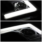 LED DRL Projector Headlight Lamps Chrome for Ford F250 F350 Super Duty (2017–2019)