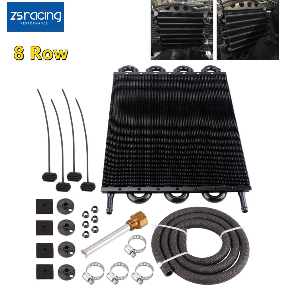 8 Row Aluminum Transmission Oil Cooler for Auto-Manual
