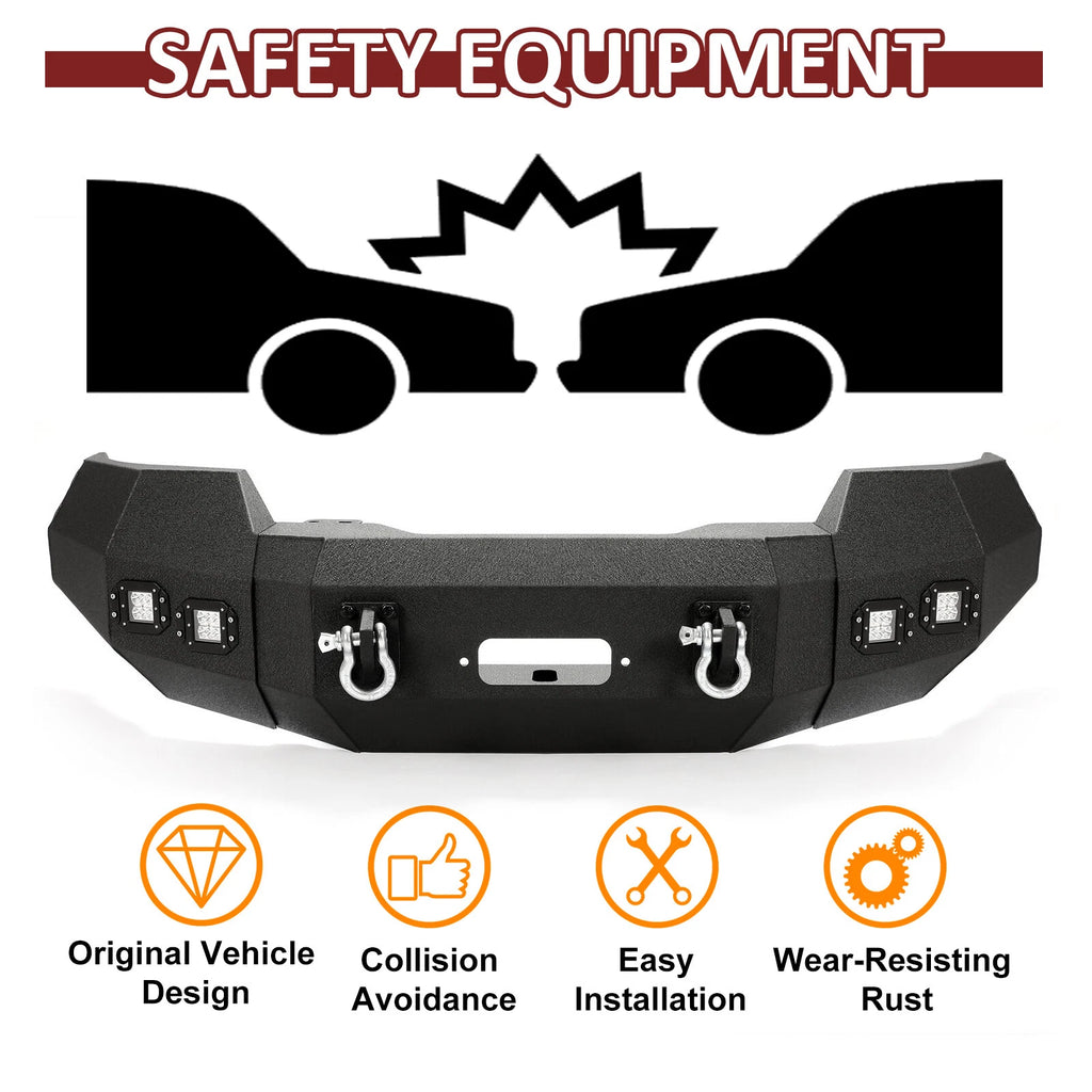 Front Bumper with LED Lights for Ford F150 (2004–2008)