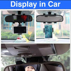 360�� Rotation Rear View Mirror Smartphone Holder for Car