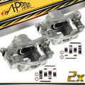 Pair Front Brake Calipers for Hyundai Accent Kia Rio (2006–2011)