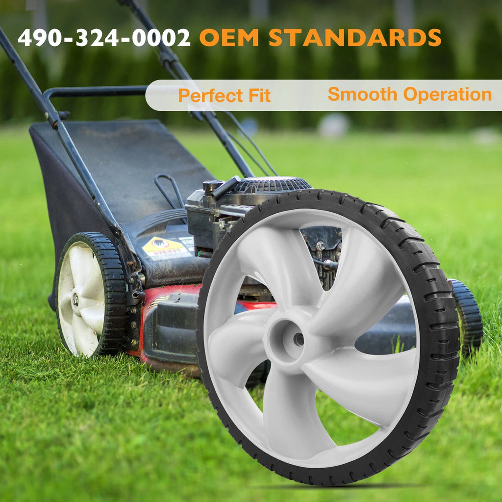 12" Rear Lawn Mower Wheels for Craftsman Poulan Husqvarna Troy Bilt 490-324-0002