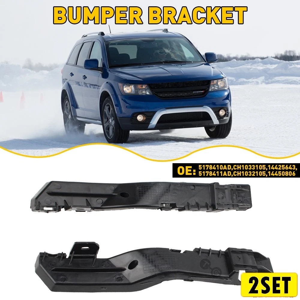 2X Front Bumper Bracket Support for Dodge Journey (2009–2020)