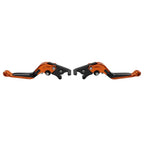 CNC Orange Extendable Brake Clutch Levers for Kawasaki Ninja 125 250 Z125 Z250 (2018–2023)