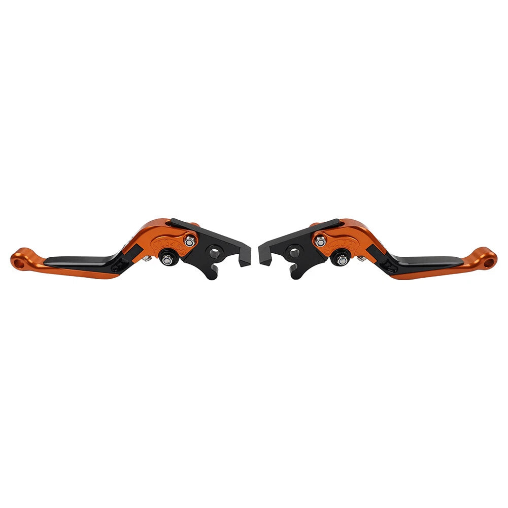 CNC Orange Extendable Brake Clutch Levers for Kawasaki Ninja 125 250 Z125 Z250 (2018–2023)