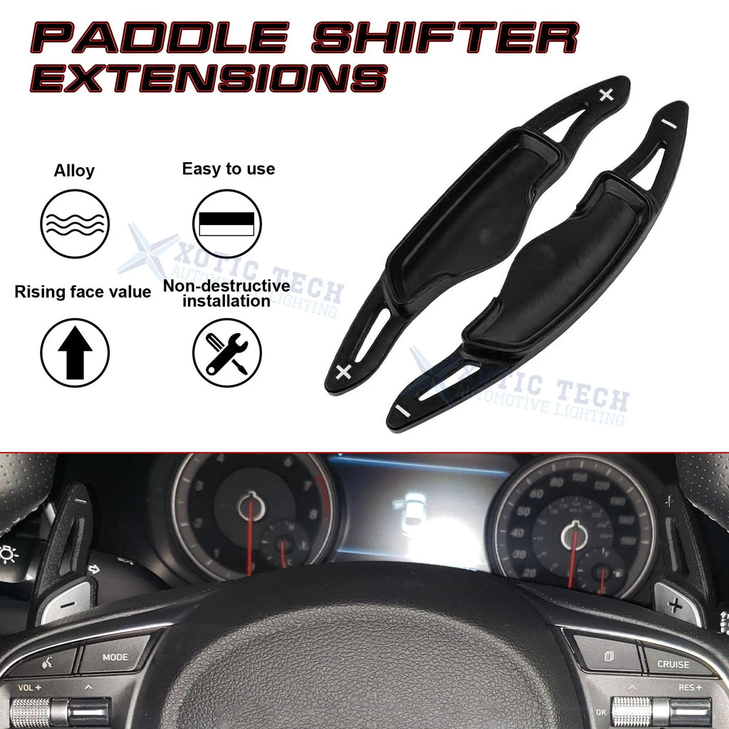 Black Aluminum Paddle Shifter Extension for Hyundai Sonata 2020-2023