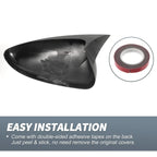 Rearview Mirror Cover Overlay Black Carbon Fiber for Chevrolet Cruze (2011-2016)