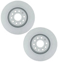 Set of 2 Front Coated Disc Brake Rotors for Audi TT (2000–2006)