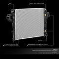 Full Aluminum Core Radiator for Jeep Liberty 2002–2006 DPI-2481