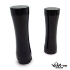1" 25mm Slender Waist Black Hand Grips for Honda Yamaha Harley Suzuki